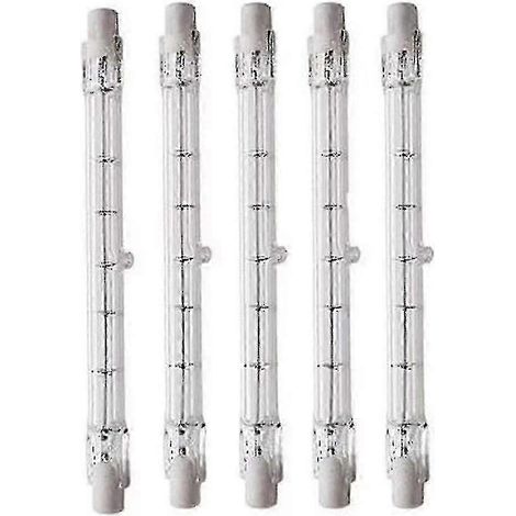 Lot de 5 ampoules halogènes linéaires R7S 1000 W pour projecteur de sécurité, économie d'énergie, culot J189 (1/5)