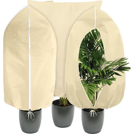 Sacs Isolants Anti-Gel pour Pots 80x100 cm - Trio de Housses Protection Hivernale Respirantes & Indéchirables (1/5)