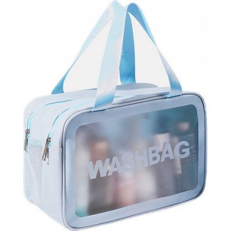 Transparenter, wasserdichter Kosmetiktaschen-Organizer XL