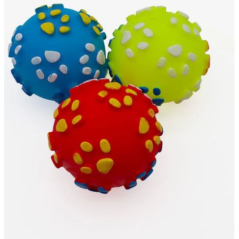 Set 12 pezzi Palla Vinile Zampe 9 cm.