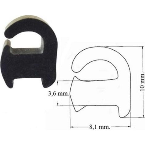 GOMMINO ANTIGRAFFIO PER GRIGLIA CUCINA GAS 4 PZ UNIVERSALE / FRANKE  P0001 (1/2)
