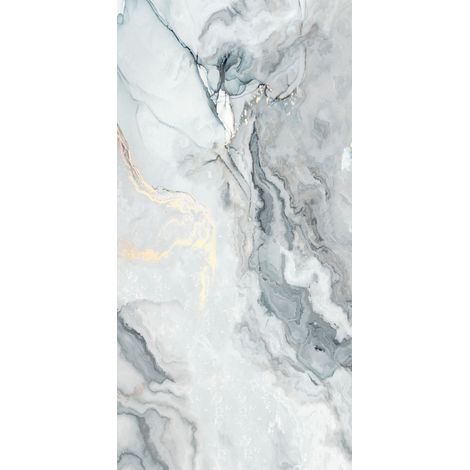 Carrelage sol / mur effet marbre FRAMED AQUA l.60 x L.120 cm Brillant LIMCARO