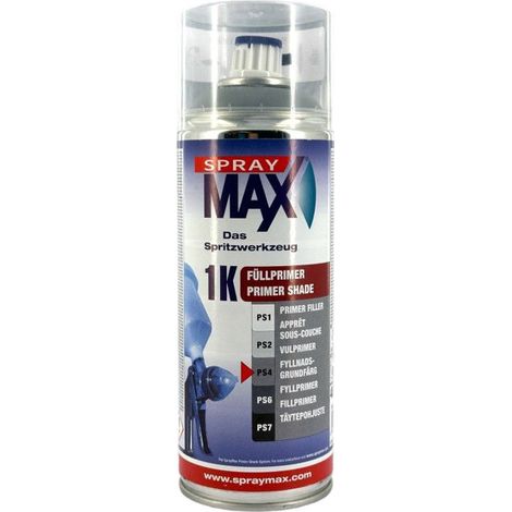Bombe d'apprêt - Sous couche - Gris moyen - Universel - SprayMax - 1K - PS4 (1/2)