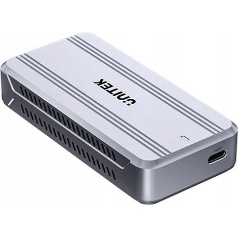 UNITEK M.2 USB4 Carcasa SSD 40 Gb/s con Refrigeración Activa, Plata (1/5)