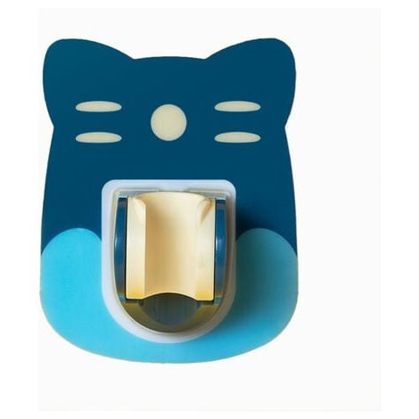 Jeffergarden Support de pommeau de douche salle de bain sans couture étanche douche support de base fixe avec crochetbleu (1/2)