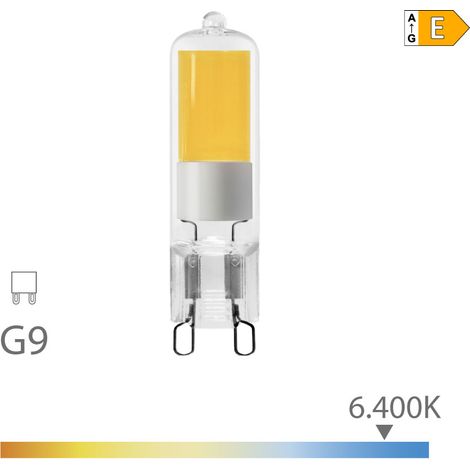 Lampadina LED EDM G9 5W 575lm 6400K Luce Fredda Cristallo