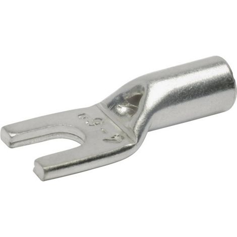 Klauke 96C8 Gabelkabelschuh   10 mm²  Unisoliert Silber 1 St.