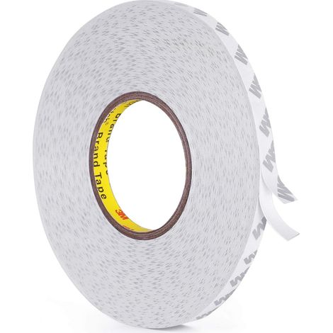 Ruban adhésif double face, 50 m de long, 1 cm de large, fin et étanche, facile à décoller, en mousse, pour rubans LED, voiture, maison, bureau, décoration. Fabriqué en ruban 3M. (1/5)