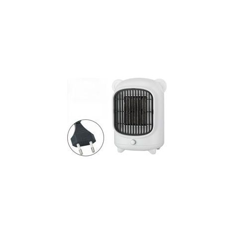 Chauffage d'appoint,500W Mini Chauffage Radiateur Electrique,2 Modes Radiateur Soufflant Salle de Bain,Protection Contre Surchauffe et L'inclinaison pour Chambre à Coucher,Bureau à Domicile(Blanc) (1/4)