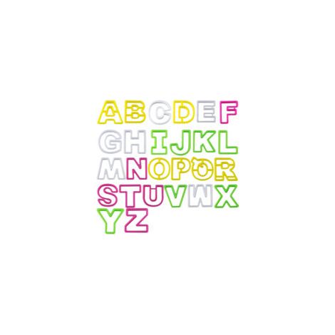 Ensemble de 26 Emporte-Pièces Lettres pour Pâte à Sucre - Alphabet Complet pour Décoration de Gâteaux et Cookies Personnalisés (1/5)