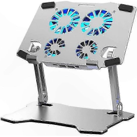 Universeller, verstellbarer Tablet-PC-Ständer mit Lüfter, Ablage für Tablet und Computerpad, mehrfach winkelverstellbarer Ständer (1/5)