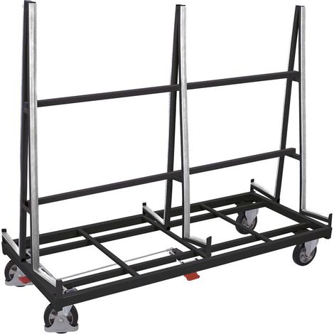 VARIOfit Plattenwagen mit zweiseitiger Ladefläche 1380x2x270mm Anthrazitgrau RAL 7016