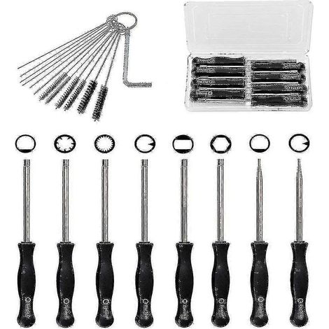 Kit d'outils de réglage de carburateur 2024 pour moteur 2 temps à carburateur standard - Kit d'outils de réglage de carburateur (8 pièces + 1 outil de réglage). (1/5)