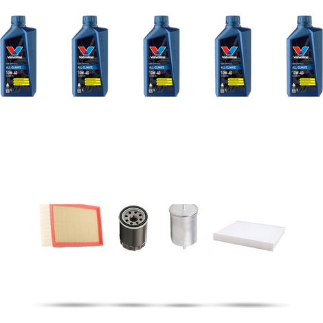 Kit tagliando 4 FILTRI e 5L OLIO compatibile con Seat Toledo II 1.8 20v 92kw dal 1999 (1/5)