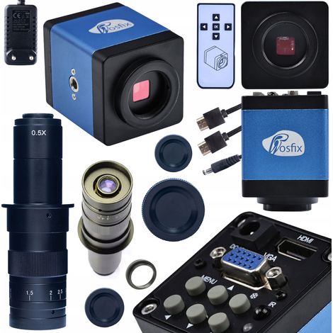 MICROSCOPIO DIGITAL AUMENTO 180 VECES CON CÁMARA HDMI BLUE DRACO PRO - 2EN1 (1/5)