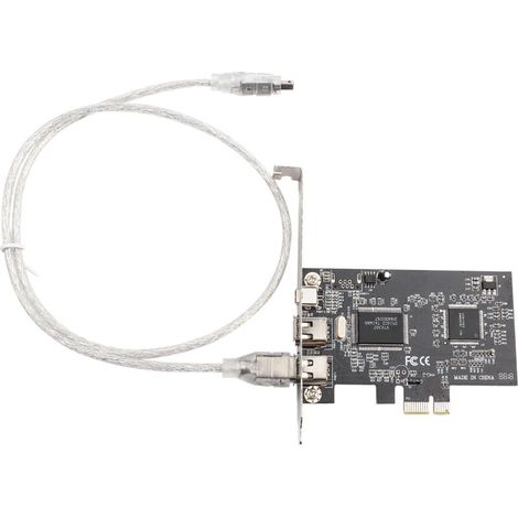 Carte Contrôleur FireWire IEEE 1394a PCI Express avec Câble 1394