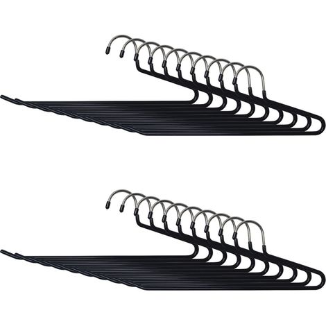 Non-Slip Metal Trouser Hangers, Space-Saving Set (1/3)