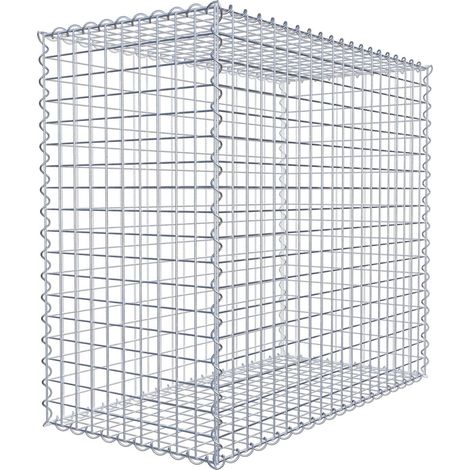 Gabiondeco - Gabion 100 cm x 90 cm x 50 cm (L x H x P). mailles 5 x 5 cm. Spirale - Made in Germany (1/5)