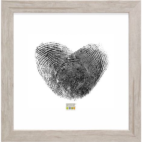 Cadre Photo Moulure Bloc Bois Blanc 15 x 15 cm (1/5)