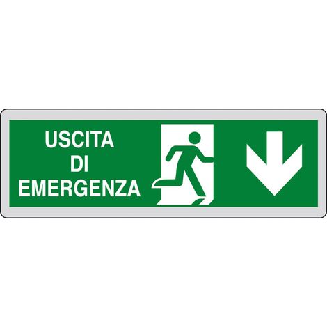 ETIC. ADES. 150X50 "USCITA EMERGENZA"
