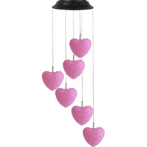 Carillon solaire, lampe suspendue LED solaire étanche à changement de couleur pour la décoration extérieure (1/5)