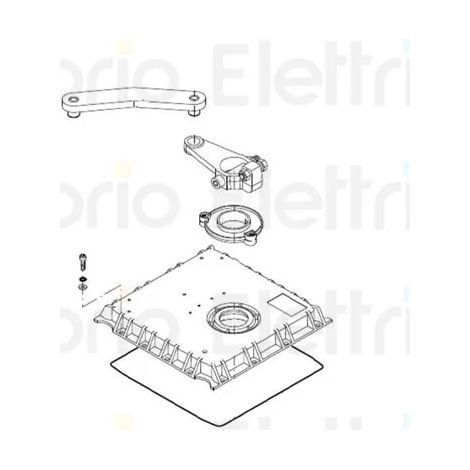 beninca pièce détachée levier de raccordement pour du.350/n/v/vn 9686374 (1/3)