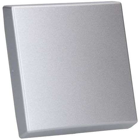 BUSCH-JAEGER 2106-33 PLAQUE DE RECOUVREMENT, INTERRUPTEUR, INVERSEUR, VA-ET-VIENT, BOUTON-POUSSOIR, ARGENT ALUMINIUM, PROTG CO