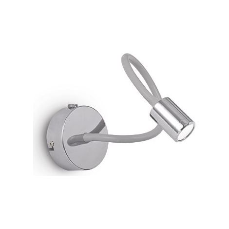 Ideal Lux Focus-1 - Lampe de lecture murale à 1 lumière LED Chrome (1/2)