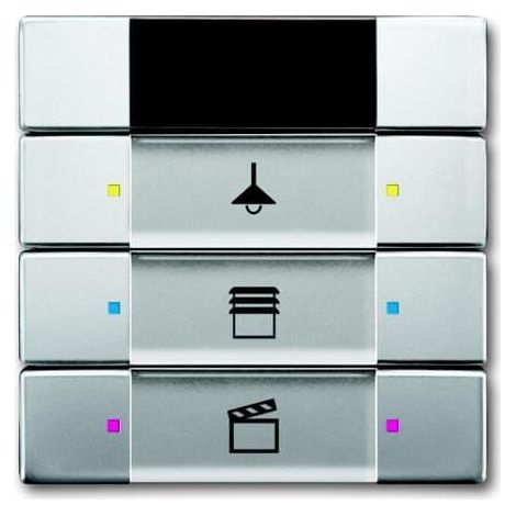 Poussoir 3 TouchesMf Avec Recepteur Ir Acier Inox 2CKA006135A0162 ABB 587413