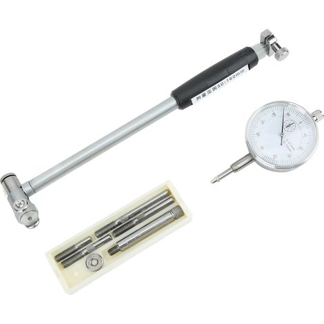Comparateur à cadran, appareil de mesure d'alésage, diamètre 50-160 mm, ensemble d'outils pour cylindre de mesure avec affichage (1/5)
