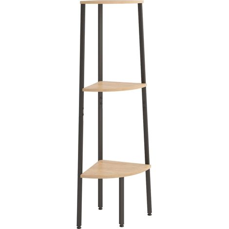 Maison Exclusive - Scaffale Angolare 3 Livelli Marrone Chiaro Nero 45,5x31,5x120cm