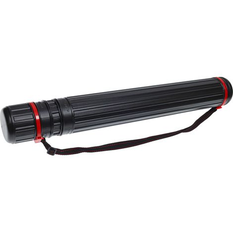 vhbw Rollo de transporte para carteles, pósters, dibujos, documentos enrollados - extensible, 65-110 cm, Ø 8 cm (1/4)