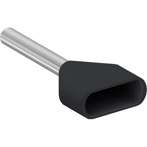 embout de cablage - double - 1.5 mm2 - noir schneider electric az5de015
