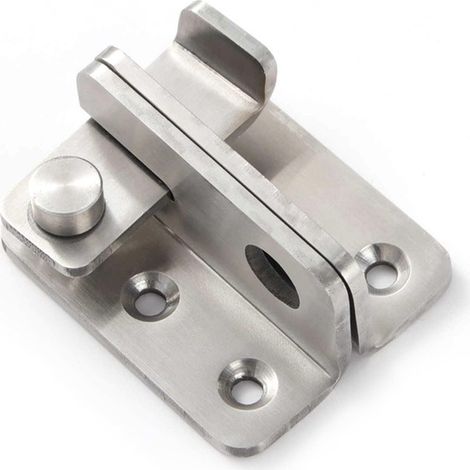 Moraillon Porte Cadenas Petite Antivol Loquet,Acier Inoxydable Cadenas Verrou à Bascule Verrous de Porte de sécurité,Gauche Ouvert (1/4)