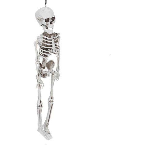 Halloween-Skelett aus Kunstharz mit beweglichen Gelenken für Partydekoration, Kostüme oder als Heimdekoration (1/5)