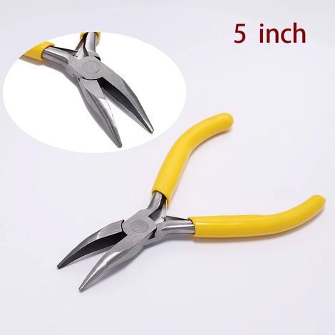 Petits outils de bijouterie : pince coupante diagonale de 12,7 cm avec aiguilles à courbure arrondie (1/5)