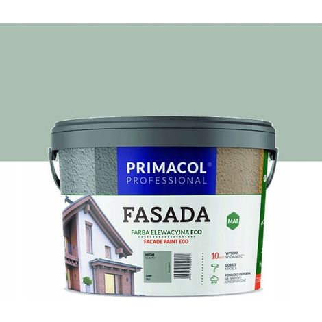 Pittura per facciate Primacol Fasada Eco, grigia, opaca, 4,5 l, 10 m²/l, 1 pz. (1/3)