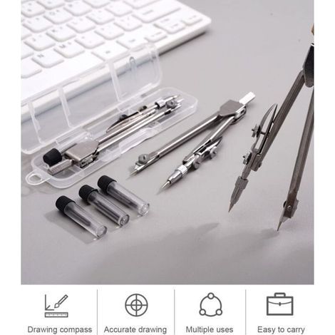 College compass, professional compass, screw compass, professional drawing pencil compass (1/4)
