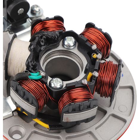 Placa magneto-estator para motor de motocross LIFAN YX de 140 cc con arranque a pedal.
