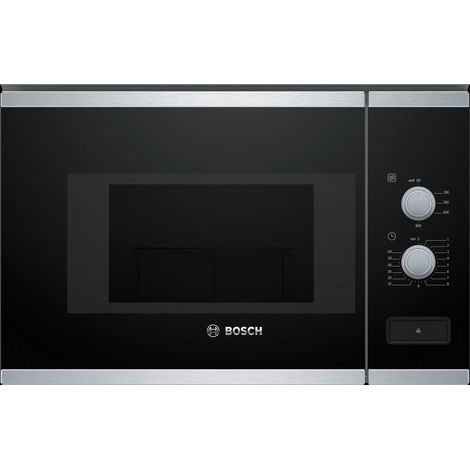 [JAMAIS UTILISE] Micro-Ondes Encastrable 20L BOSCH Série 4 800W Nettoyage Hydrolyse Noir - BFL520MS0 (1/5)