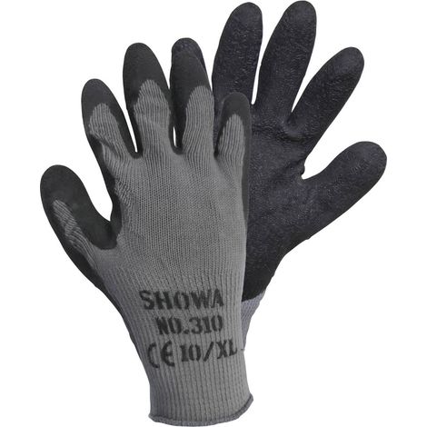 Showa 14905-9 Grip Black Baumwolle, Polyester Arbeitshandschuh Größe (Handschuhe): 9, L EN 388 CAT