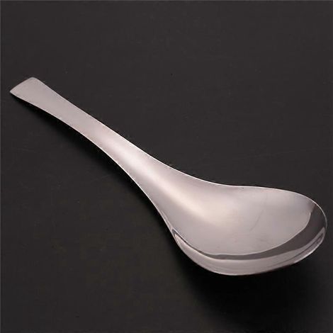 Lot de 8 cuillères à soupe, cuillères à soupe en acier inoxydable, épaisses et robustes. (1/5)
