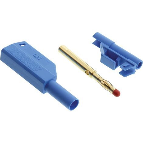 Fiche banane mâle 4mm 32A 1000V BLEU (1/2)