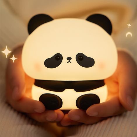 (Style 3) Veilleuse LED rechargeable par USB, design panda en peluche, peut également être utilisée comme sonnette. (1/5)