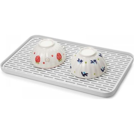 Égouttoir à Vaisselle à 2 étages - Plateau à thé pour Tasse et Fruits (1/4)