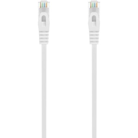 Cable RJ45 Categoría 6 UTP Rígido Aisens 1 m Blanco (1/4)