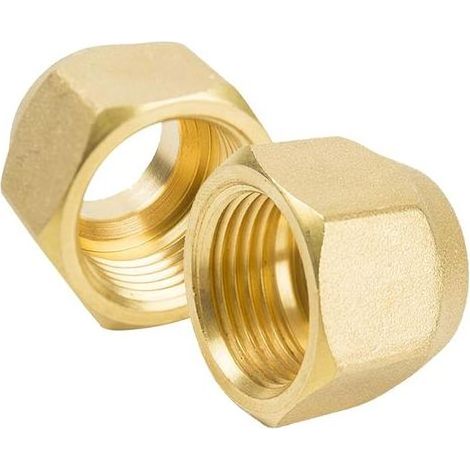 Lot de 2 écrous de raccordement 1/2" pour climatisation - Écrou-raccord Split - Tube de 1/2" pour montage de climatiseurs split (1/5)
