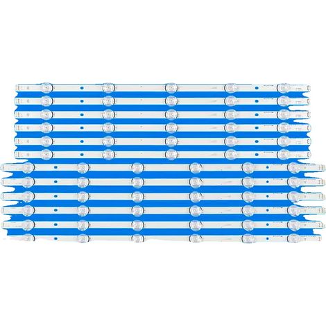 LED-Hintergrundbeleuchtungsstreifen, Länge 1040 mm, 11 LEDs pro Streifen, 6V Spannung, Kompatibel mit mehreren TV-Modellen, Packung enthält 12 Stück (1/5)