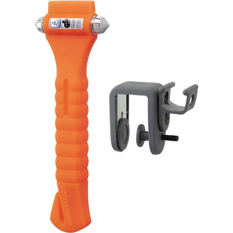 LifeHammer HCGO1QCSBX Classic Glow Martello di emergenza Rottura vetri, Taglia cinture Bus, Camion, Automobile, SUV, Va (1/3)