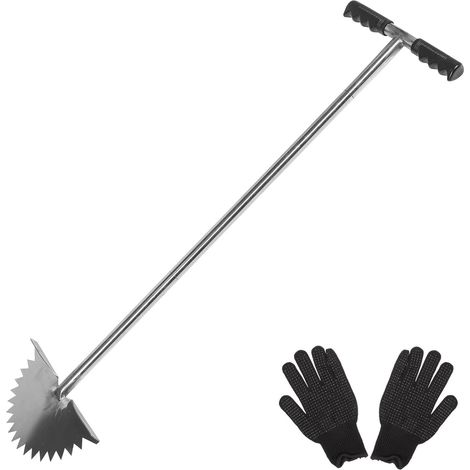 Coupe-Bordures Manuel en Acier Inoxydable Poignée de T, Outil d'entretien de Pelouse Facile à Utiliser pour Aménagement Paysager et Trottoirs (1/5)